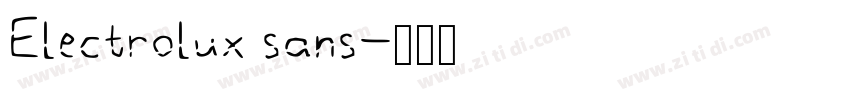 Electrolux sans字体转换